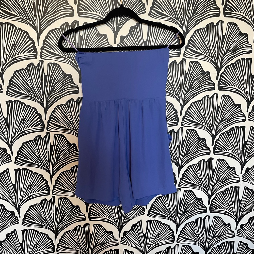 Express Periwinkle Ruffle Romper - Picture 7 of 7